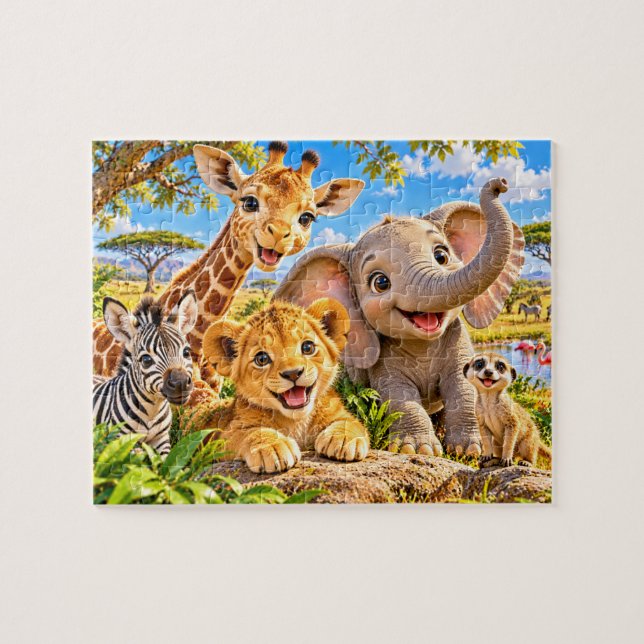 Safarivänner Pussel (Horisontell)