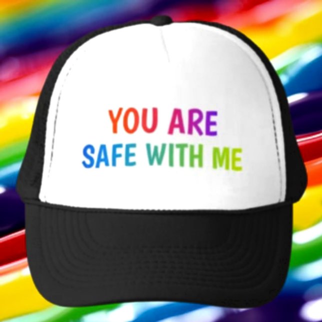 Safe Space Trucker Hatt – Du Är Säker Med Mig Keps (Skapare uppladdad)