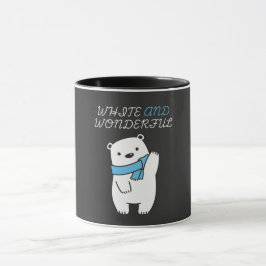 SAFE THE POLAR BEARS\CUTE AND WHITE POLAR BEAR MUGG