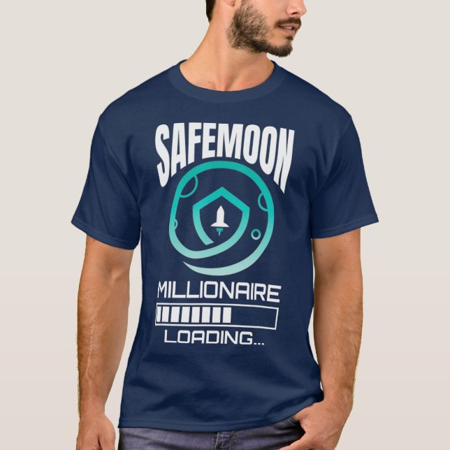 Safemoon Millionaire Funny Crypto Cryptocurrency T Shirt (Framsida)