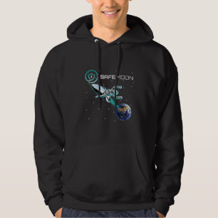 Safemoon Space Astronaut Säker Måne Premium Hoodie