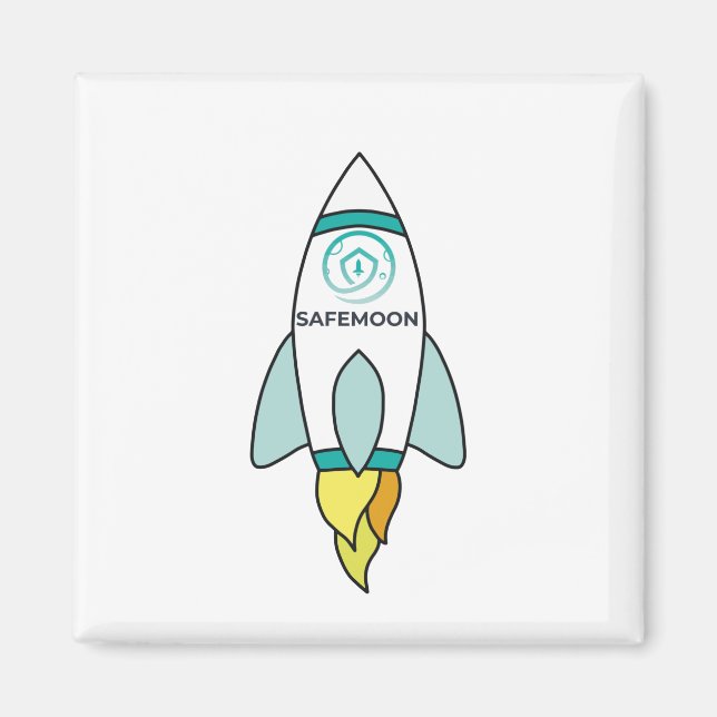Safemoon to Måne Rocket Magnet (Framsidan)