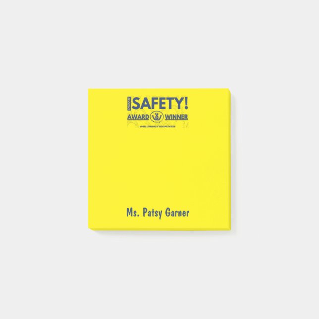 Safety Award Note Post-it Block (Framsida)