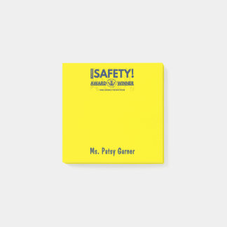 Safety Award Post-It Note Block