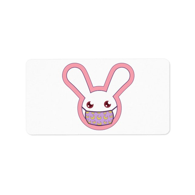 Safety Bunny Adressetikett (Framsidan)