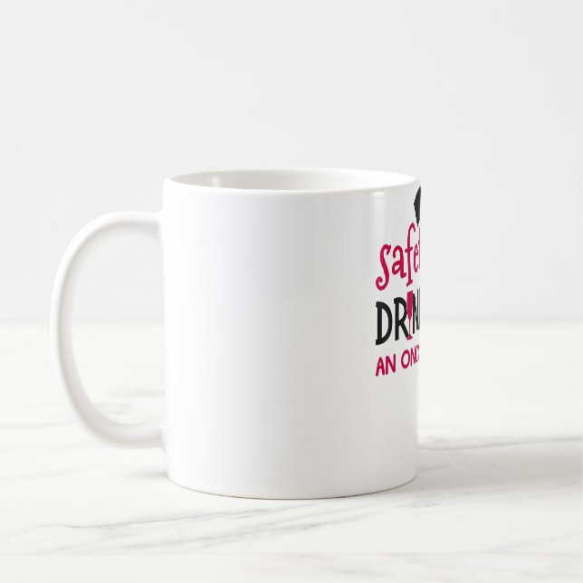 Safety First Oncology Nurse Funny Nurses Week Gift Kaffemugg (Vänster)