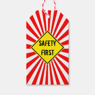 safety first presentetikett