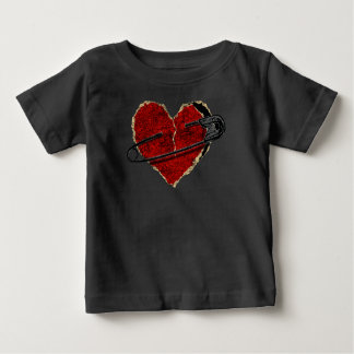 Safety Pin Heart Punk Rock Emo Goth Classic T Shirt