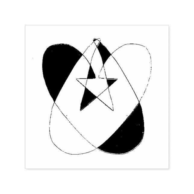 Safety Pin Heart Sigil Lycka till Självfärgande Stämpel (Design)