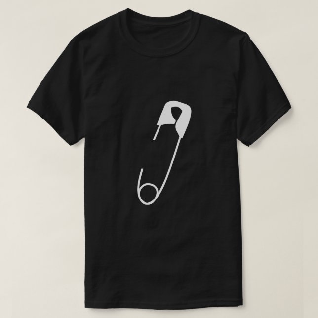 Safety Pin - Symbolizing Safety  T Shirt (Design framsida)