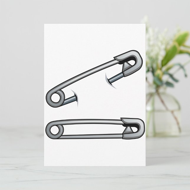 Safety Pins Invitations Inbjudningar (Skapare uppladdad)