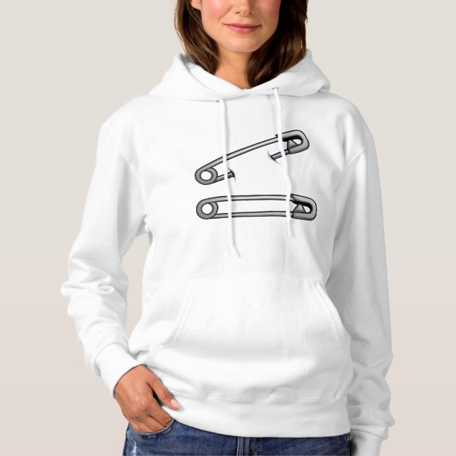 Safety Stift Womens Hoodie T Shirt (Framsida)
