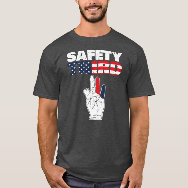 Safety Third Funny Missing Finger Safety Third T Shirt (Framsida)