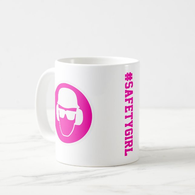 #safetygirl kaffemugg (Framsida vänster)