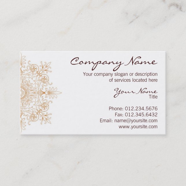 Saffran Visitkort (Framsida)