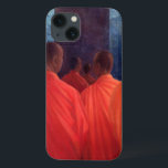 Saffranmunkar<br><div class="desc">Saffranmunkar (olja på kanfas) Seligman Lincoln/privat samling/Bridgeman avbildar buddism/buddistisk buddism Asien</div>