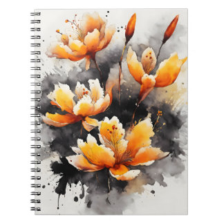Saffron - Akvarellblommor Anteckningsbok