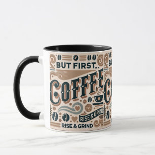 "Saffron Bliss: A Minimalist Coffee Mugg
