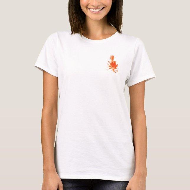 saffron buddha med lotus - fred inom tee shirt (Framsida)