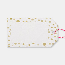 Saffron Confetti Watercolor Dots Gift-Märkre