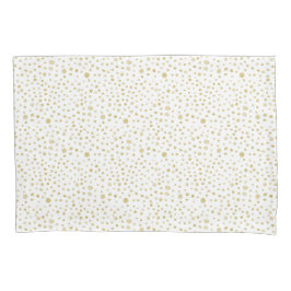 Saffron Confetti Watercolor Dots Pillowcase