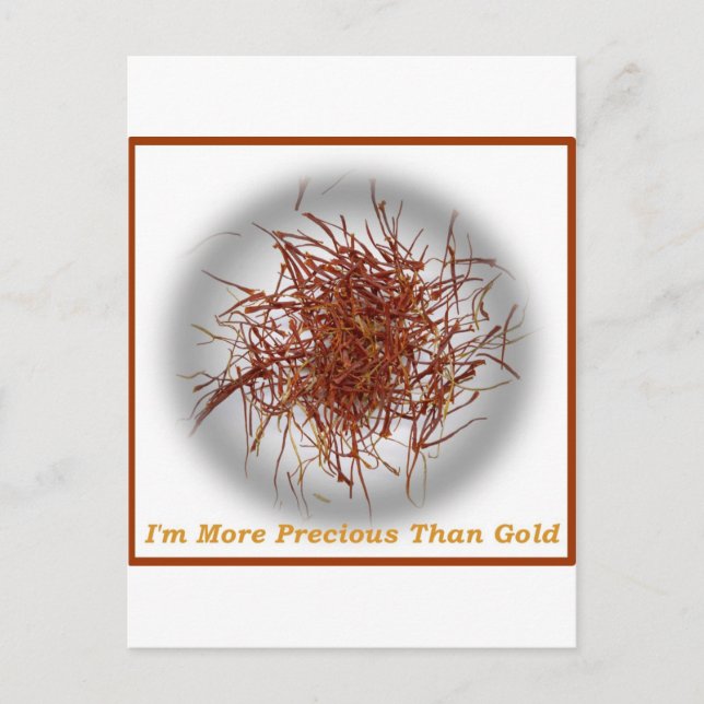 saffron guld vykort (Framsida)