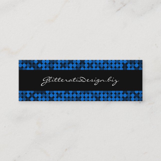 Safir Glam magra Bizcard Mini Visitkort (Framsida)
