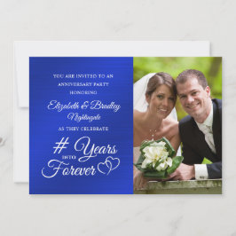 Safir Jubileumshjärtan ÅR IN I EVIGHETEN Inbjudningar