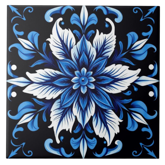 safir mandala-platta kakelplatta (Framsidan)
