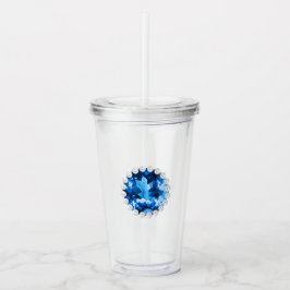 Safir och pärlor take away mugg