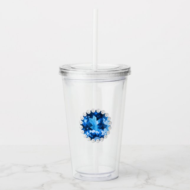 Safir och pärlor take away mugg (Framsida)
