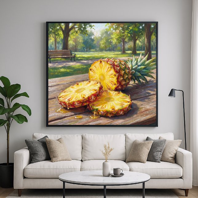 Saftig Ananas - Pastell Målning Stil Poster (Skapare uppladdad)
