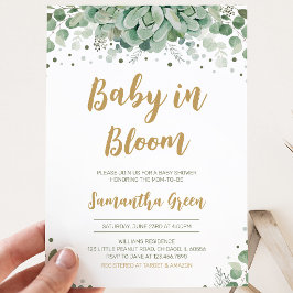 Saftig Baby Shower Inbjudningar