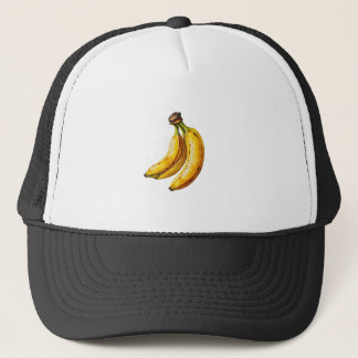 Saftig banan akvarellkonst keps