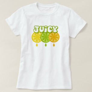 Saftig citron lime apelsin frukt t-shirt