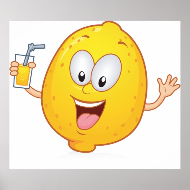 Saftig citrondrink poster (Framsidan)