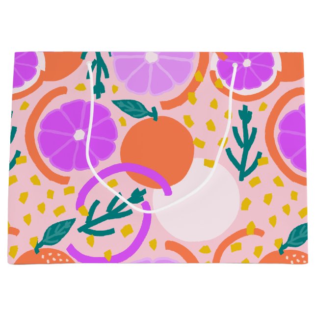 Saftig Citrus Frukt Sommar Rosa Lemonad (Framsidan)