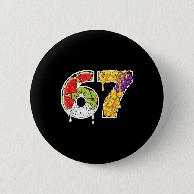 Saftig Frukt Nummer 67 Splash Kul Stil  Knapp (Framsida)