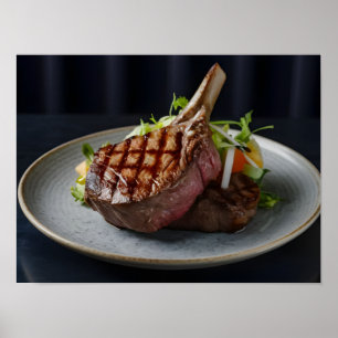 Saftig Grillad Nötköttstek Poster