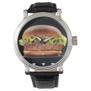 Saftig hamburgare armbandsur