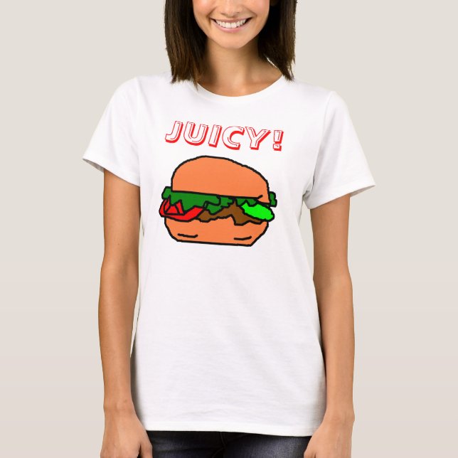 SAFTIG HAMBURGARE! TEE SHIRT (Framsida)