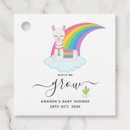 Saftig Llama Himmel Titta På Mig Växa Baby Shower Gåvor Etiketter