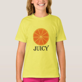 Saftig Orange - Flickors Grundläggande T-Shirt