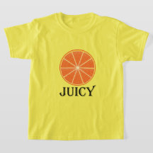Saftig Orange - Flickors Grundläggande T-Shirt