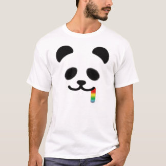 Saftig Pandaregnbåge T-shirt