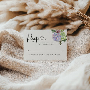 Saftig RSVP-kort Spara Datumet