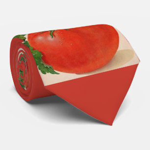 saftig tomattrycktie slips