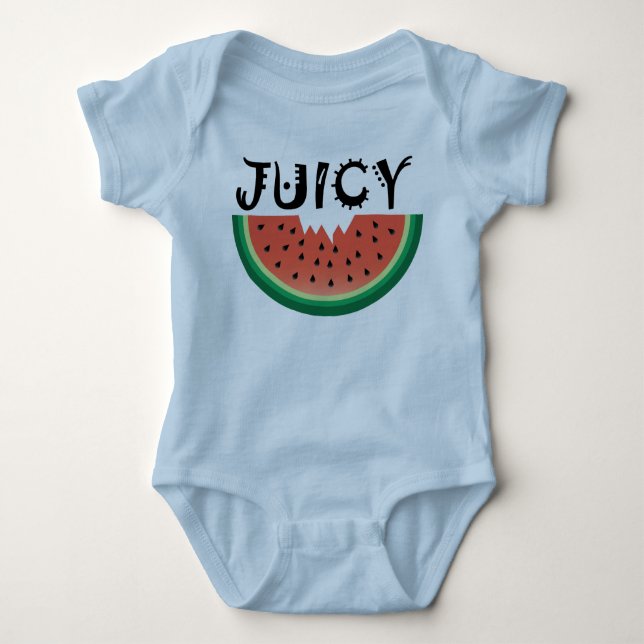 Saftig vattenmelon - Baby Onesie i Jersey Tröja (Framsida)