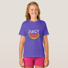 Saftig vattenmelon - Grundläggande t-shirt för fli