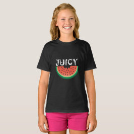 Saftig vattenmelon - Grundläggande t-shirt för fli